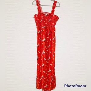 Isabel Maternity Smocked Floral Maxi Dress